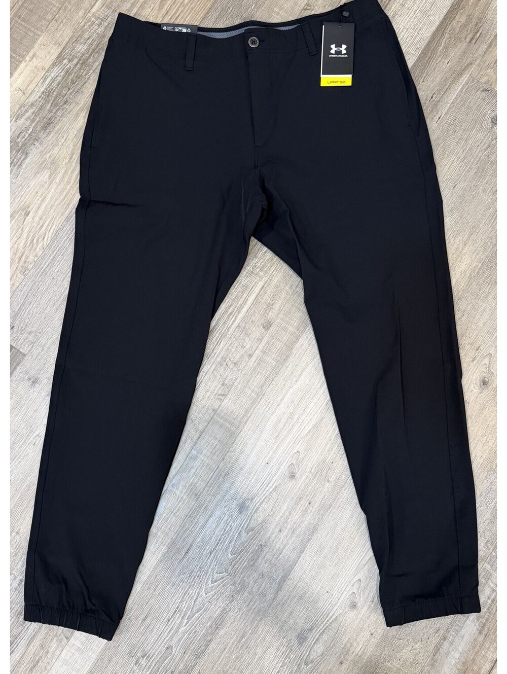 Under Armour Golf Joggers Men’s Black Tapered Fit Pants NWT 36X30